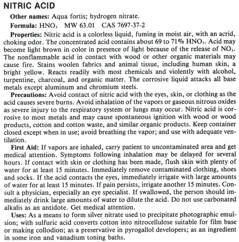 PLI Nitric Acid