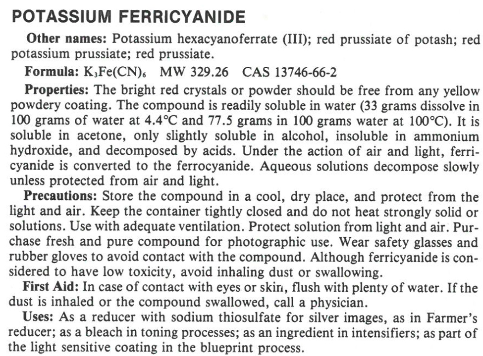 PLI Potassium Ferricyanide