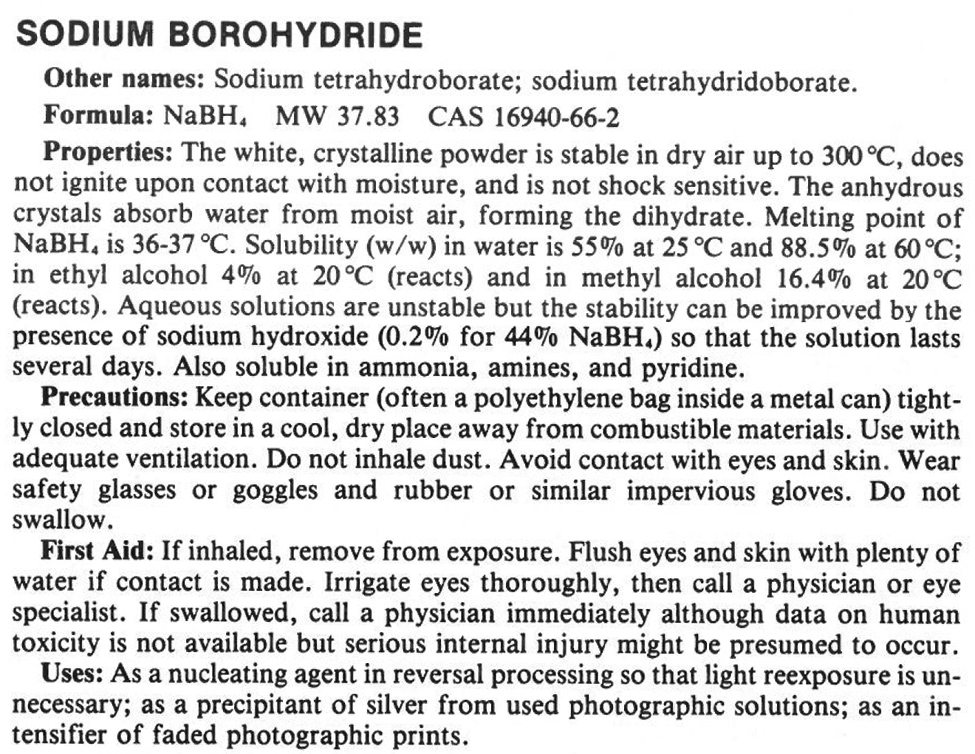 PLI Sodium Borohydride