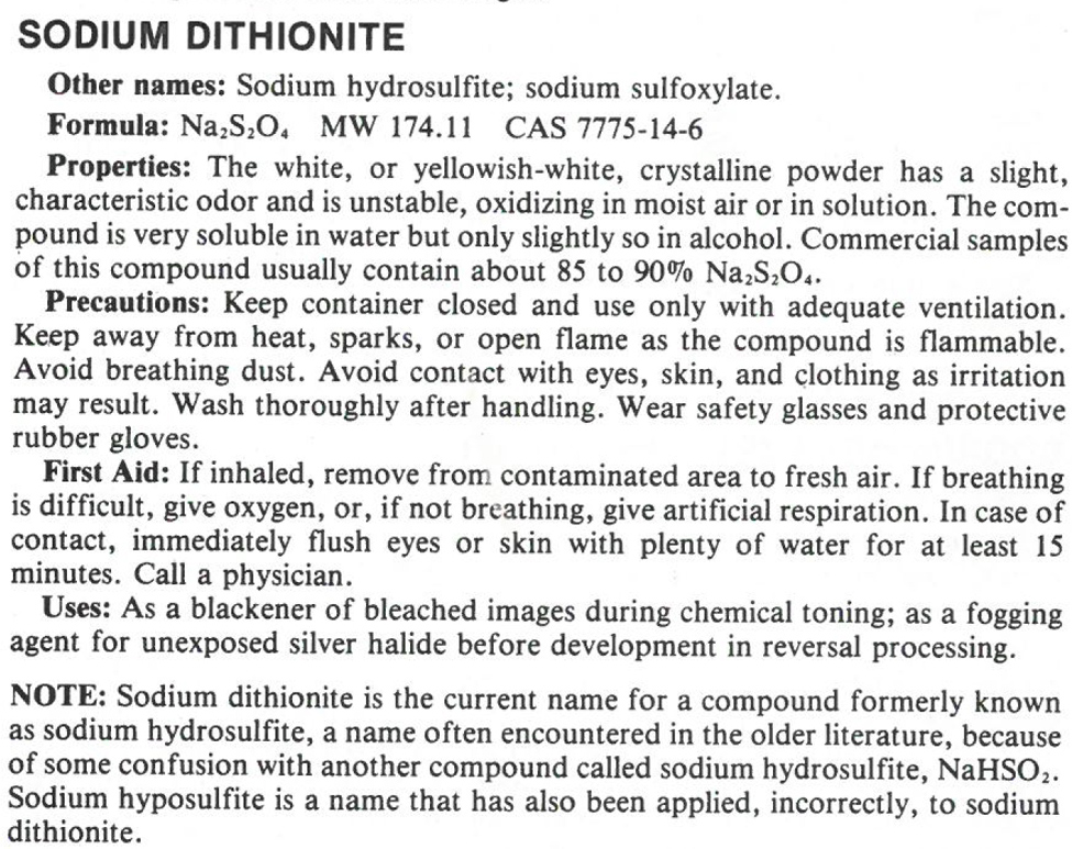 PLI Sodium Dithionate