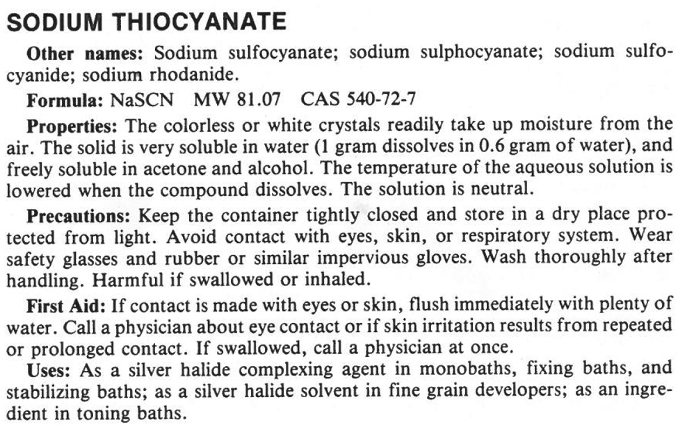 PLI Sodium Thiocyanate